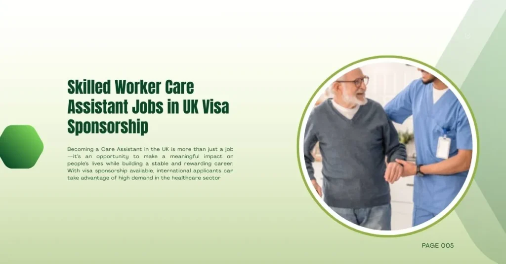 Skilled Worker Care Assistant Jobs in UK