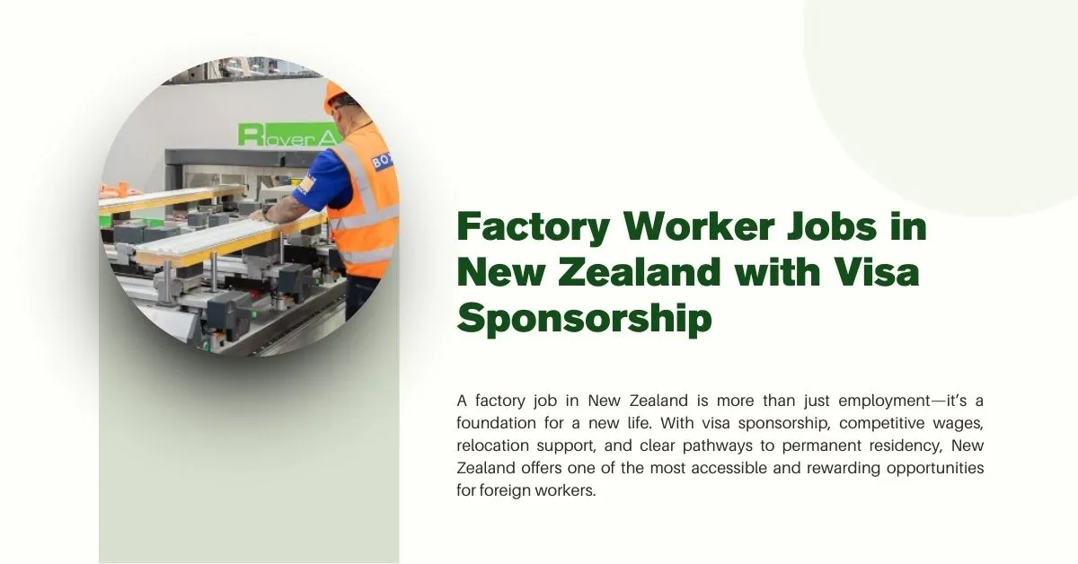 Factory Worker Jobs in New Zealand