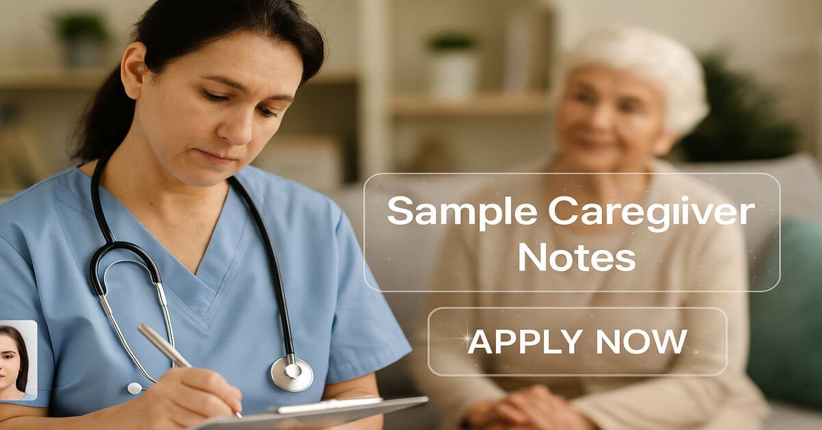 Sample Caregiver Notes