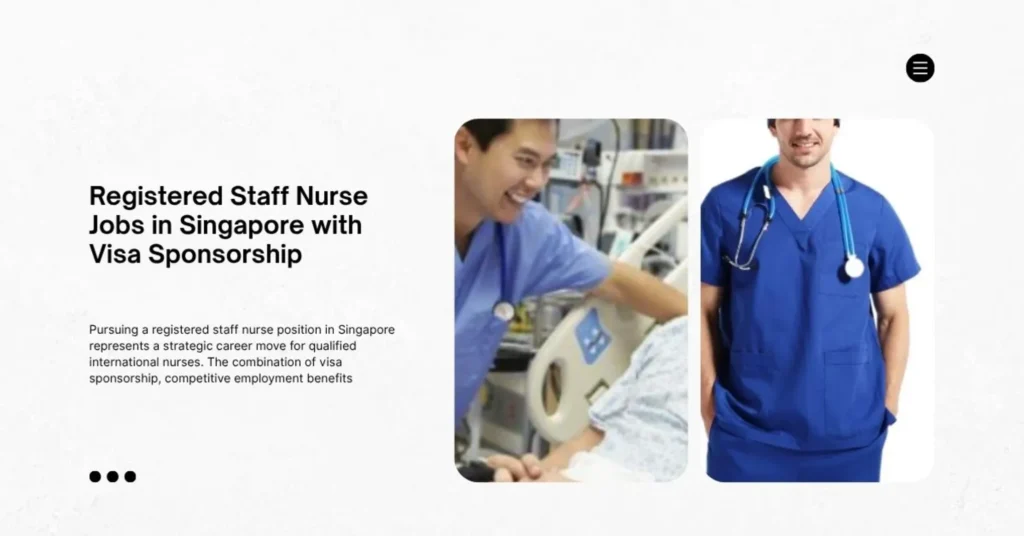 Registered Staff Nurse Jobs in Singapore