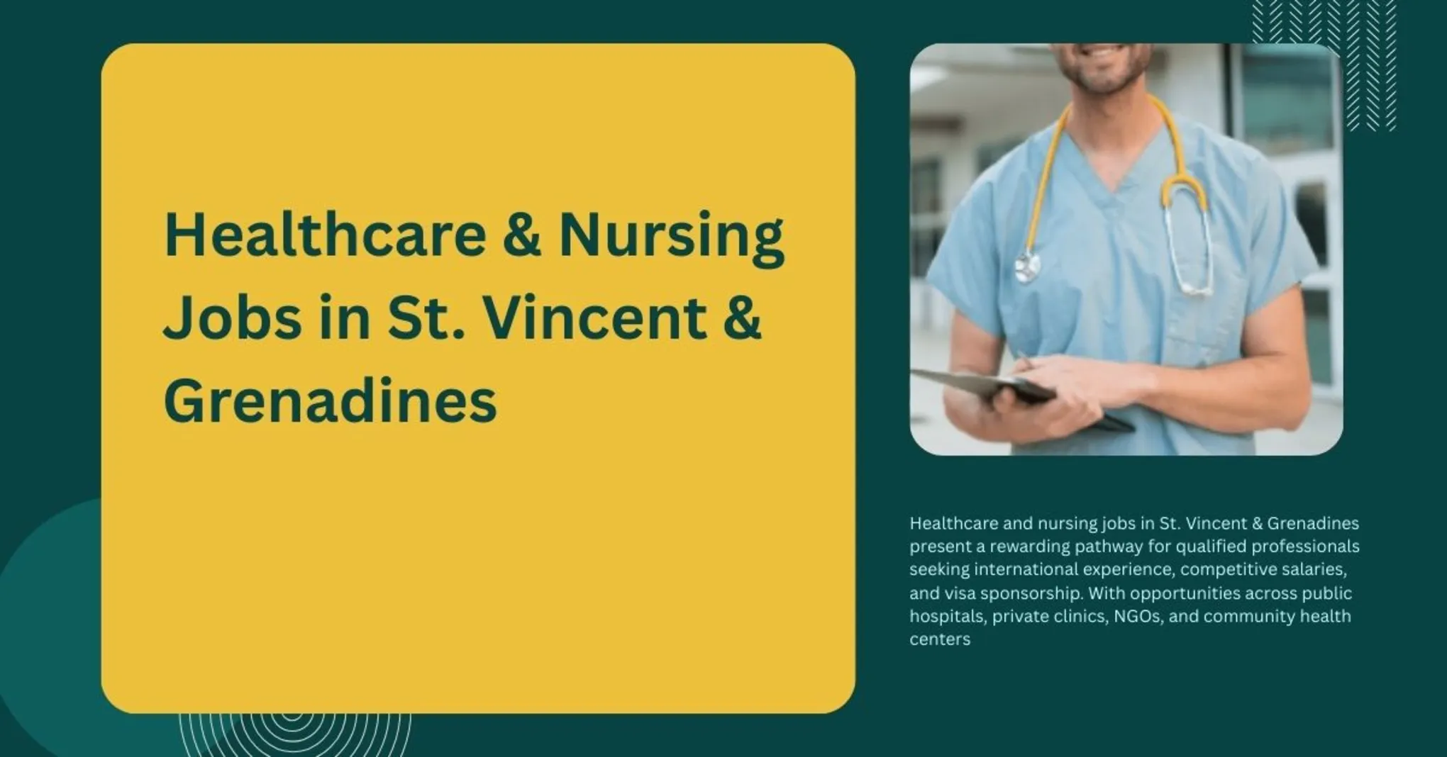 Healthcare & Nursing Jobs in St. Vincent & Grenadines