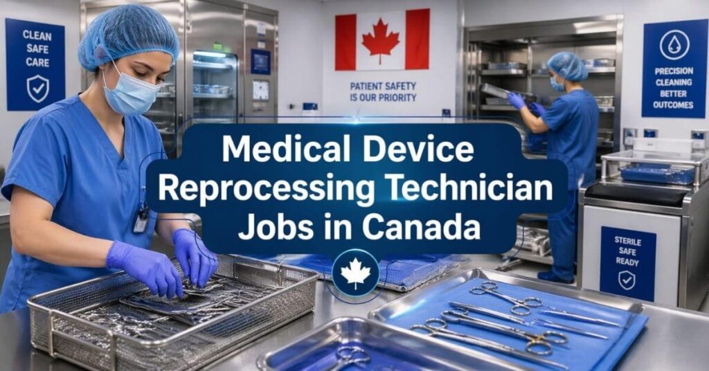 Medical Device Reprocessing Technician Jobs in Canada