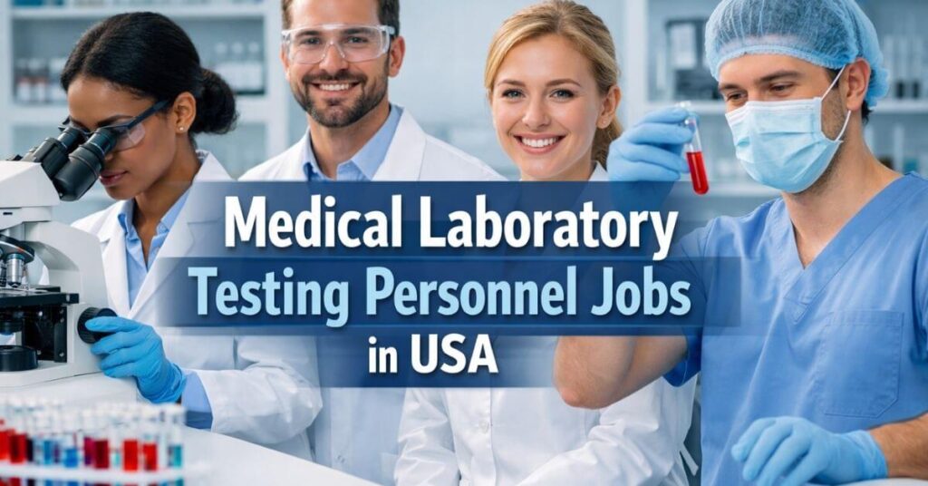 Medical Laboratory Testing Personnel Jobs in USA