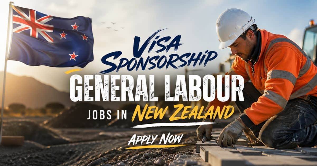 Visa Sponsorship General Labour Jobs in New Zealand