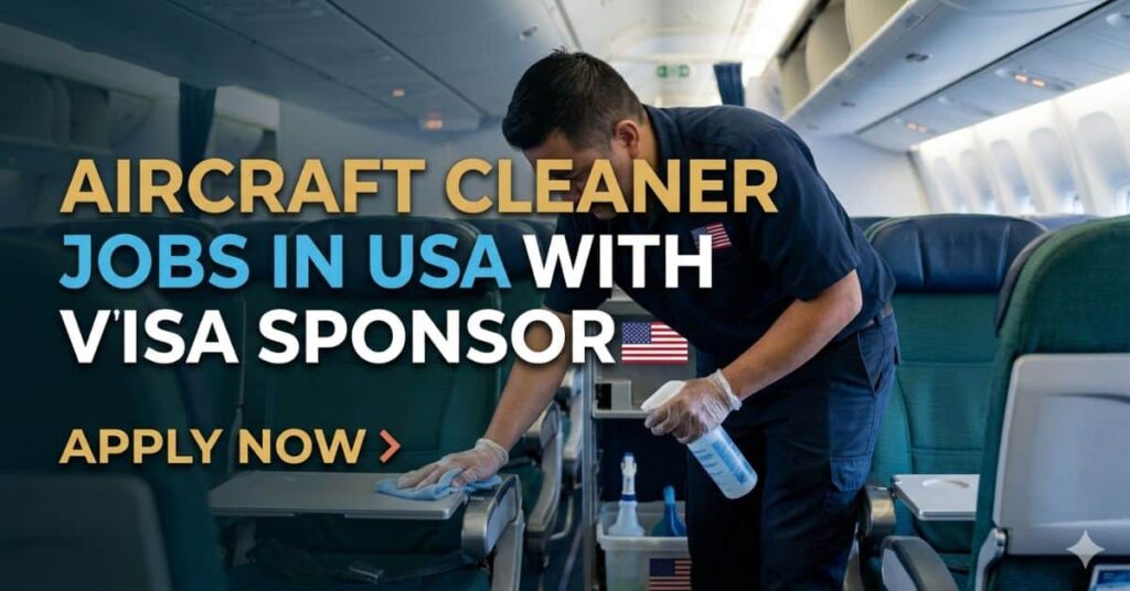 Aircraft Cleaner Jobs in USA with Visa Sponsor