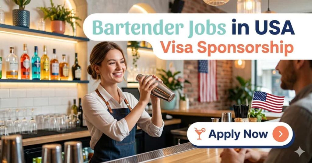 Bartender Jobs in USA with Visa Sponsorship