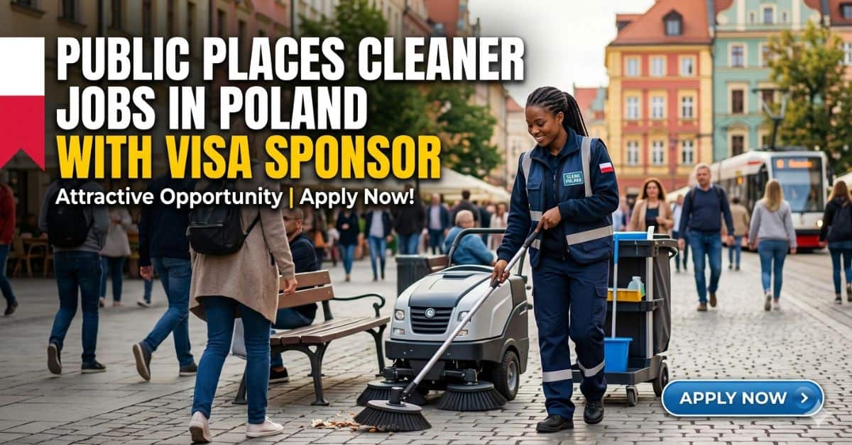 Public Places Cleaner Jobs in Poland with Visa Sponsor