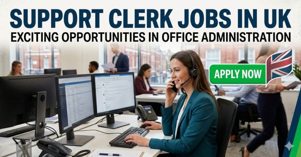 Support Clerk Jobs in UK