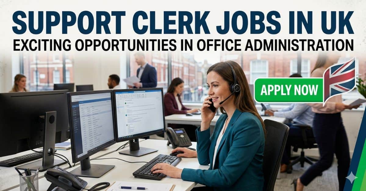 Support Clerk Jobs in UK