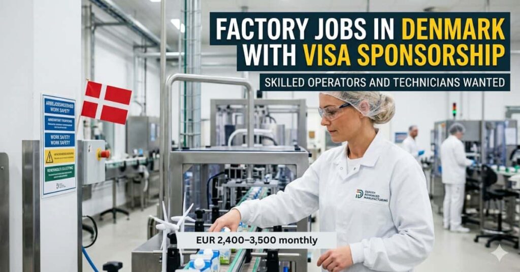 Factory Jobs in Denmark with Visa Sponsorship